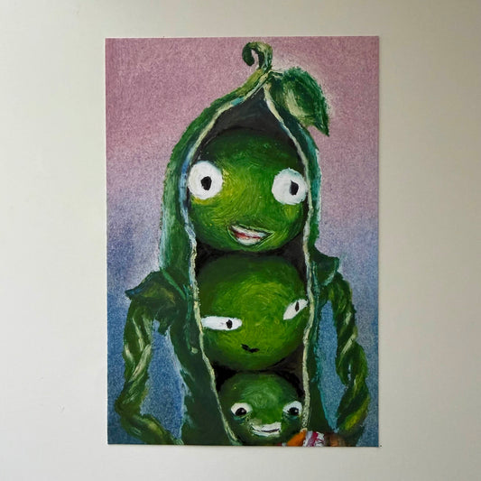 Pea Portrait Print