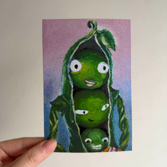 Pea Portrait Print
